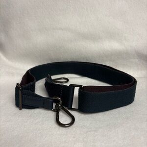 LULULEMON Navy Blue Purple Adjustable Bag Strap Leather Trim